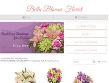 Tablet Screenshot of bellabloomsflorist.com